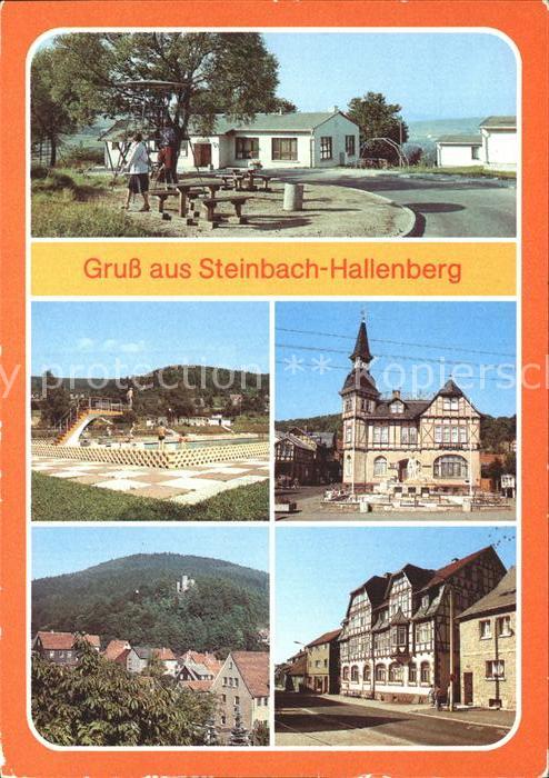 Steinbach-Hallenberg Bergbaude Freibad Rat der Stadt Ruine FDGB Erholungsheim Fo