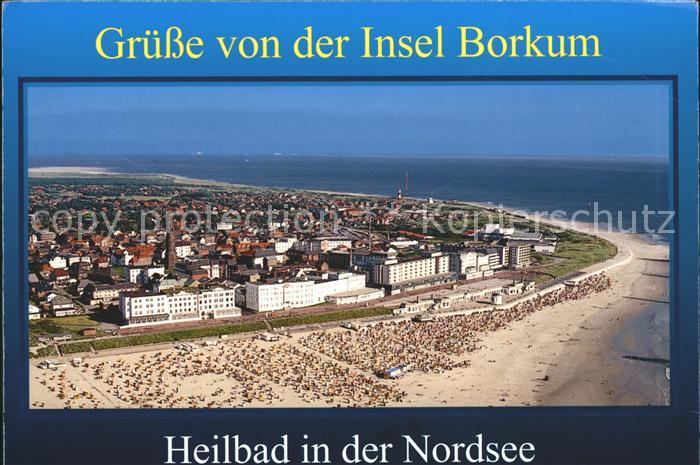 BORKUM Nordseebad Niedersachsen Fliegeraufnahme