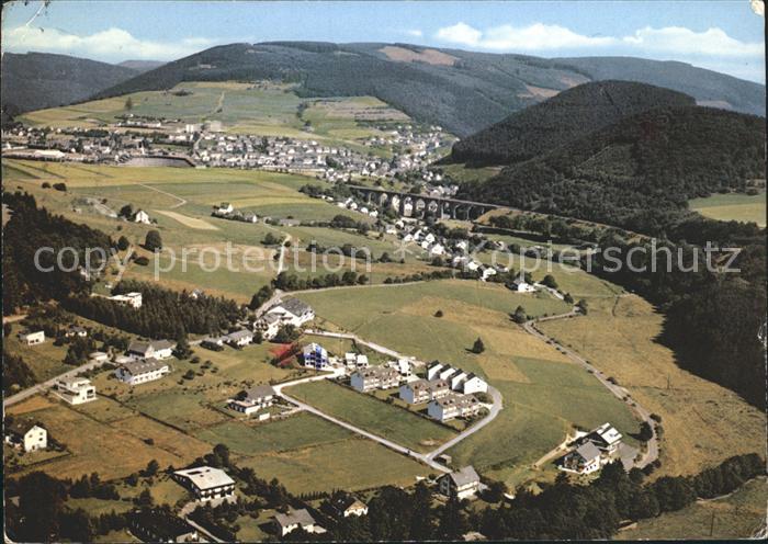 Willingen Sauerland Heilklimatischer Kneipp Kurort Fliegeraufnahme