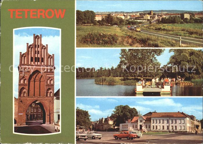 Teterow Mecklenburg Vorpommern Rostocker Tor Faehre Burgwallinsel Kreiskulturhau
