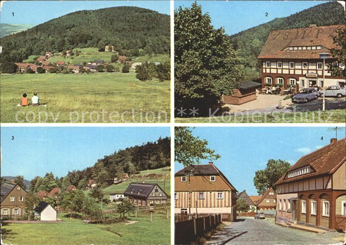 Waltersdorf Zittau Sonneberg Konsum Gaststaette Grenzbaude Umgebindehaeuser