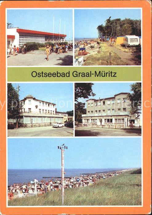 Graal-Mueritz Ostseebad Broilergaststaette Zeltplatz Hotel Konsum Gaststaette St