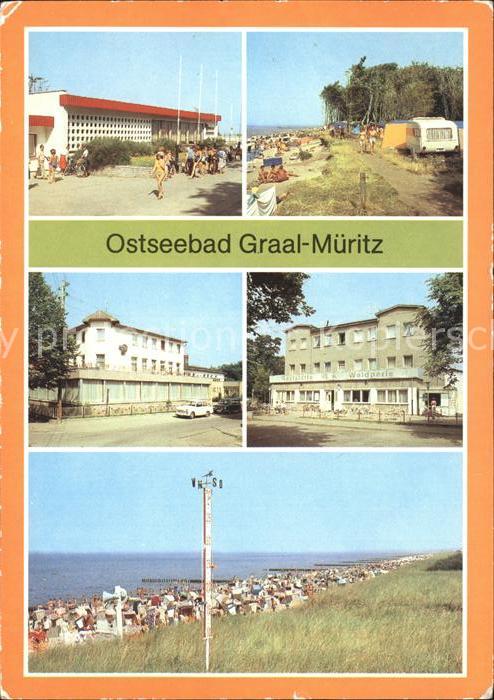 Graal-Mueritz Ostseebad Broilergaststaette Zeltplatz Hotel Konsum Gaststaette St