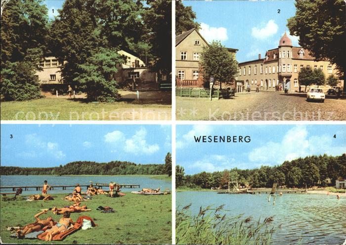 Wesenberg Mecklenburg Strandcafe Mittelstrasse Freibad Grosser Weissersee
