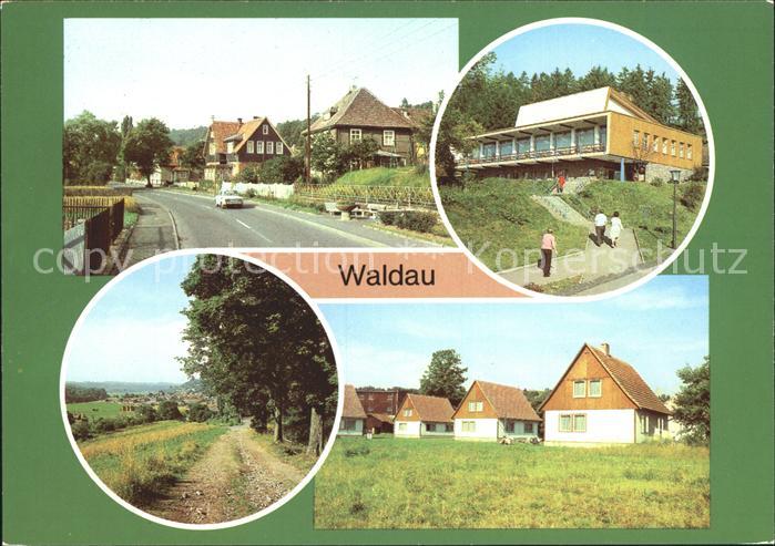 Waldau Thueringen FDGB Erholungsheim Bergkristall Bungalows Waldpartie