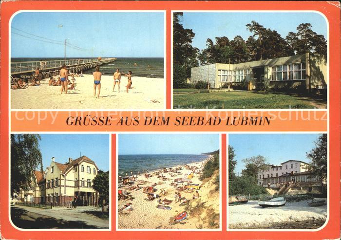 Lubmin Ostseebad Strand Postamt FDGB Heim Philipp Mueller Hotel am Meer