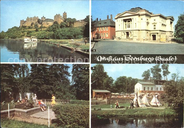 Bernburg Saale Schloss Kaffeegarten Paradies Goldfischteich Theater HO Eiscafe I