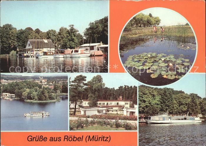Roebel Mueritz Gaststaette Seglerheim Seerosenteich FDGB Urlaubersiedlung MS Pri
