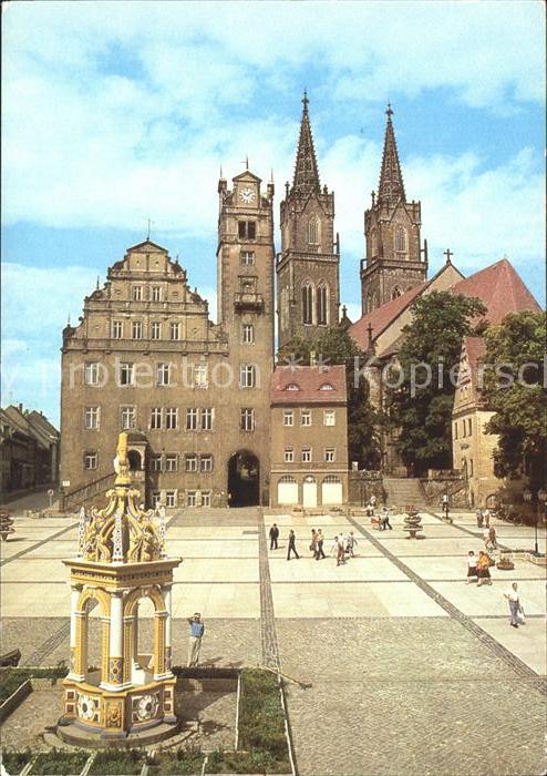 Oschatz Platz der DSF Kirchtuerme