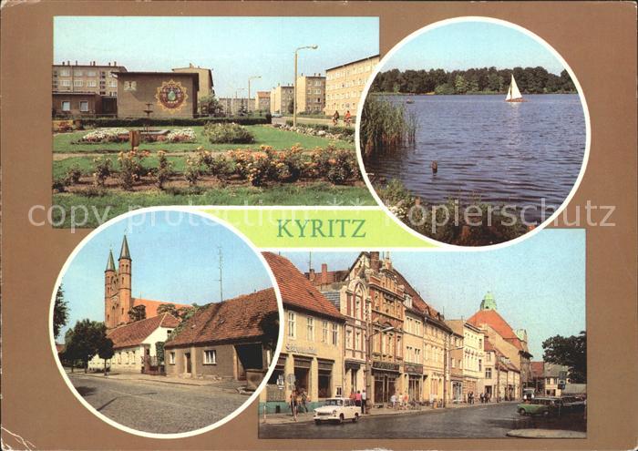 Kyritz Brandenburg Otto Grotewohl Strasse Untersee Marienkirche Platz des Friede