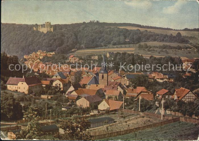 Kranichfeld Ortsansicht mit Oberschloss