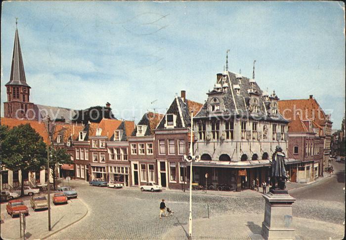 Hoorn Kaasmarkt met Waag anno 1609 Monument