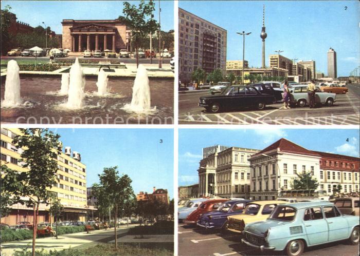 BERLIN  CITY Mahnmal Unter den Linden Interhotel Karl Marx Allee Operncafe