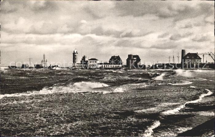 Cuxhaven Nordseebad Sturmflut