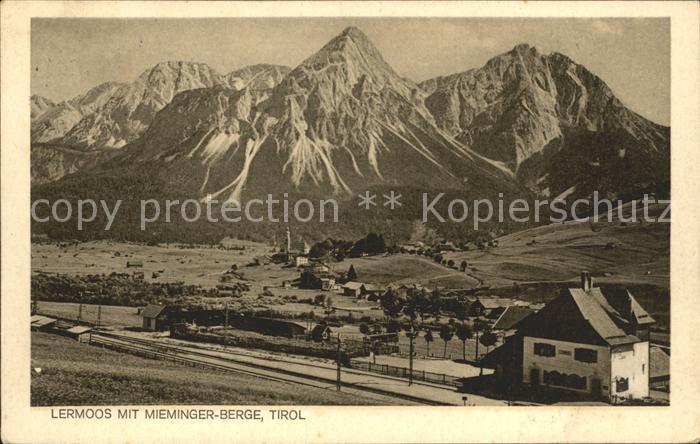 Lermoos Tirol mit Mieminger Bergen