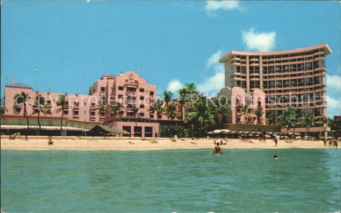 Hawaii US-State Royal Hawaiian Hotel on the Beach at Waikiki Sheraton Hotels
