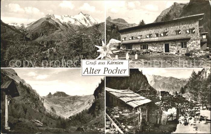 Kaernten Alter Pocher mit Sonnblick und Grossglockner