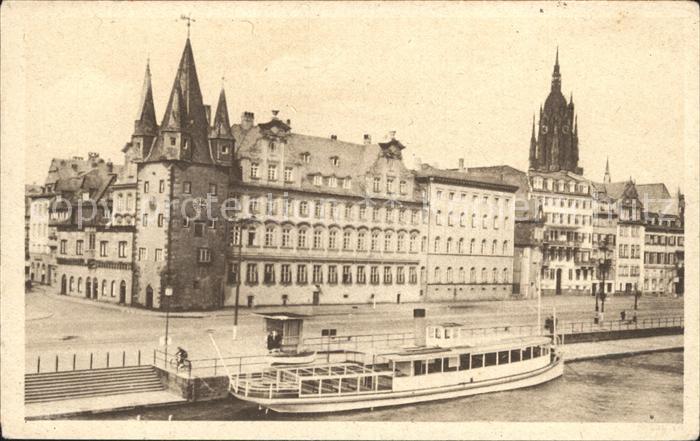 Frankfurt Main Schoene Aussicht Fahrgastschiff