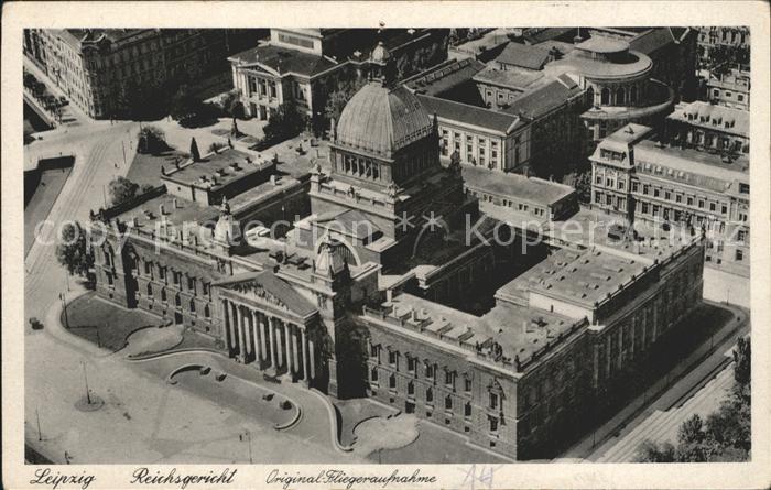 LEIPZIG Sachsen Reichsgericht Fliegeraufnahme