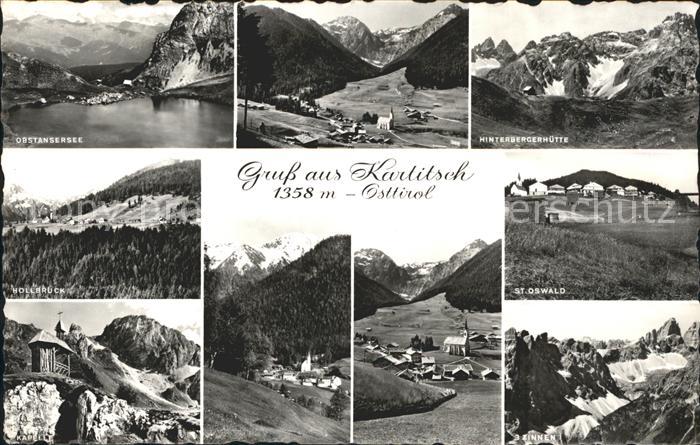 Kartitsch Obstansersee Hinterbergerhuette Hollbruck St Oswald Teilansichten Kape