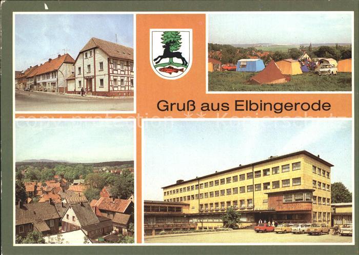 Elbingerode Harz Rathaus Zeltplatz Teilansicht Diakonissenmutterhaus Neuvandsbur
