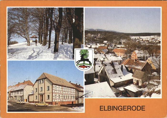 Elbingerode Harz Kahlenbergpark Rathaus Stadtblick