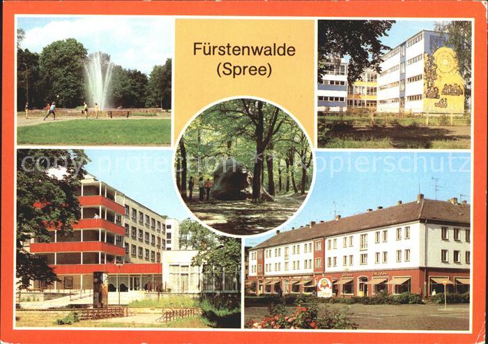 Fuerstenwalde Spree Im Park Polytechn Oberschule Feierabendheim Rauen Rauenscher