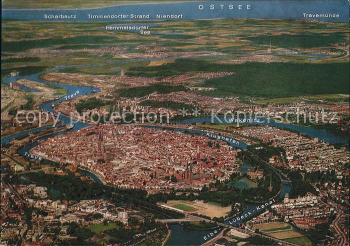 LueBECK CITY Fliegeraufnahme