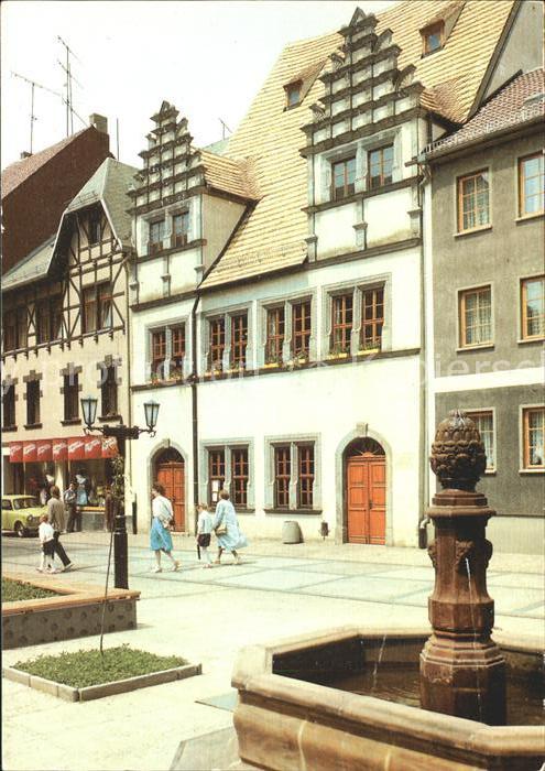 Weissenfels Saale Heinrich Schutz Haus Brunnen