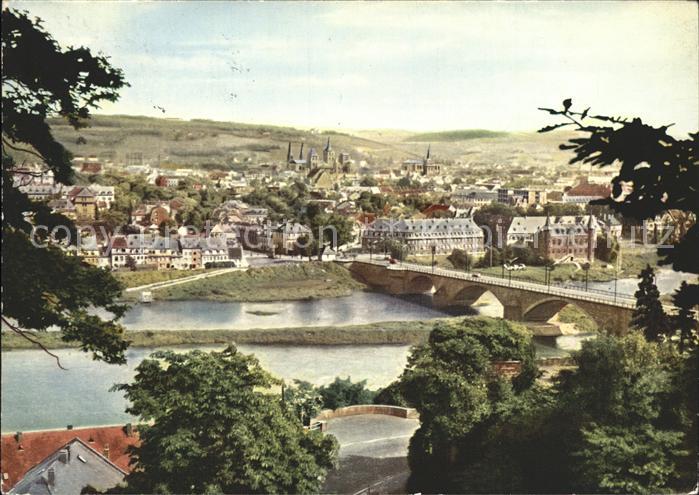 TRIER CITY Panorama Mosel Bruecke