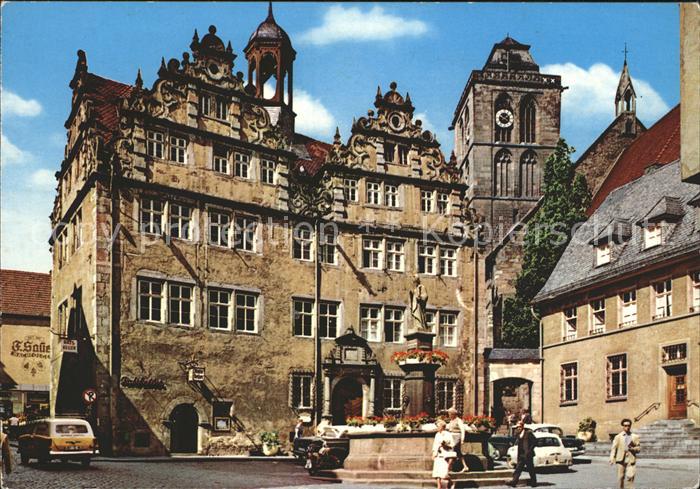 Bad Hersfeld Rathaus mit Lullusbrunnen