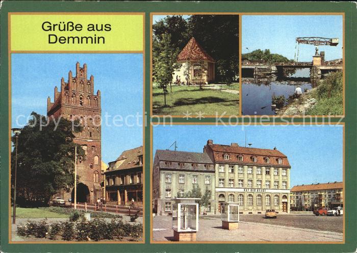 Demmin Mecklenburg Vorpommern Jugendherberge Luisentor Kleine Galerie Zugbruecke