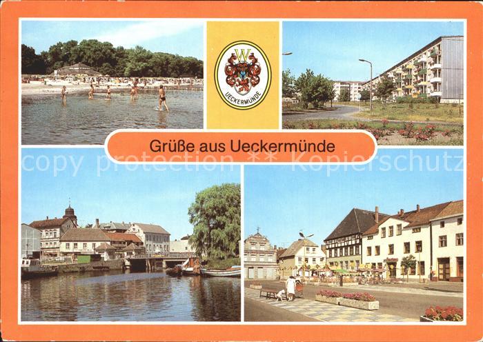 ueckermuende Haffbad Neubauten Haffstr Hafen Karl Marx Platz