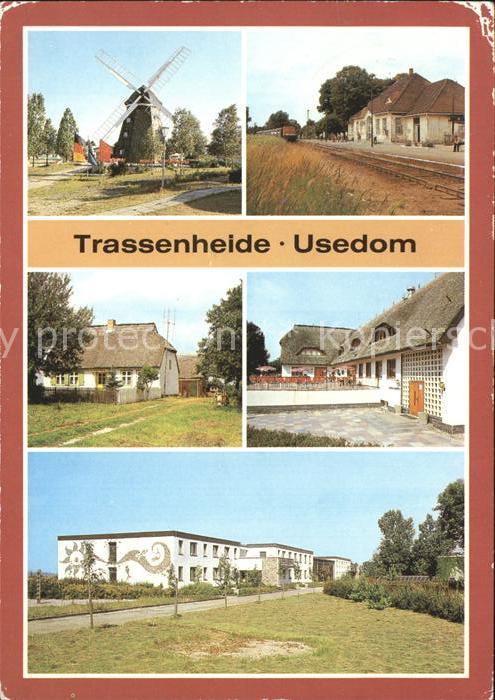 Trassenheide Usedom Muehle Bahnhof Altes Bauernhaus Waldhof Gaststaette Bettenha