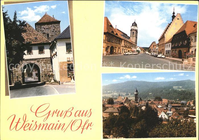 Weismain Stadttor Strassenpartie Ortsansicht