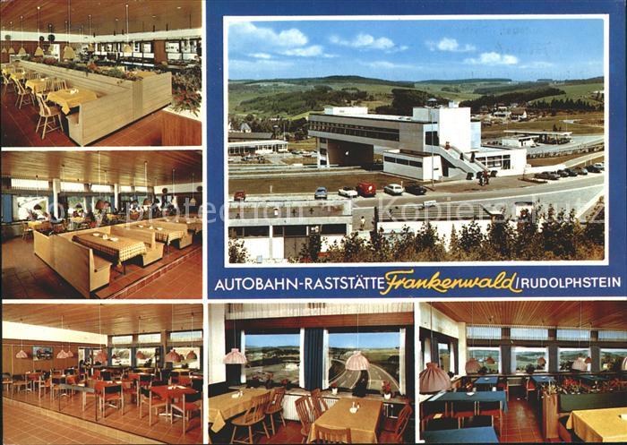 Rudolphstein Autobahn Raststaette Frankenwald Gastraeume