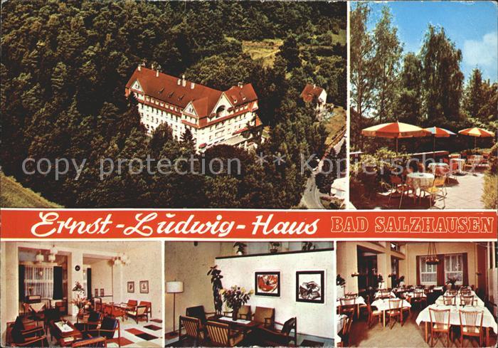 Bad Salzhausen Ernst Ludwig Haus Terrasse Gastraum Speisesaal