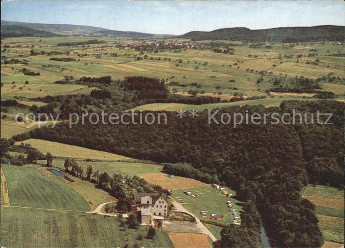 Oberzeuzheim Campingplatz Lochmuehle Fliegeraufnahme