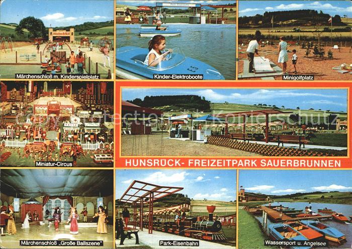 Volkmarsen Freizeitpark Sauerbrunnen Maerchenschloss Gr Ballszene Elektroboote M