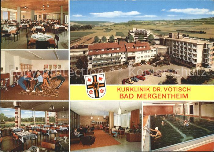 Bad Mergentheim Fliegeraufnahme Kurklinik Dr Voetisch Speisesaal Sporthalle Hall