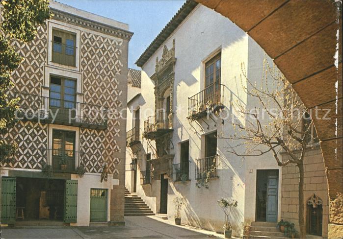 Barcelona Cataluna Puebla Espanol Casa de los Celdran