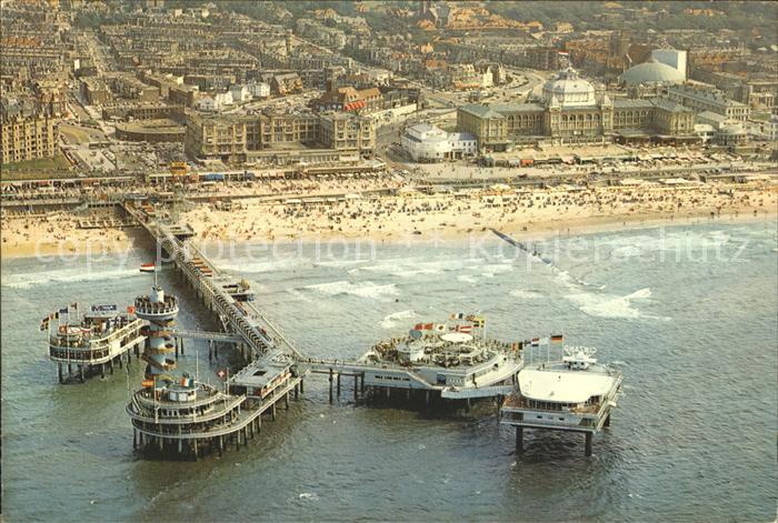 Scheveningen Die Seebruecke Fliegeraufnahme