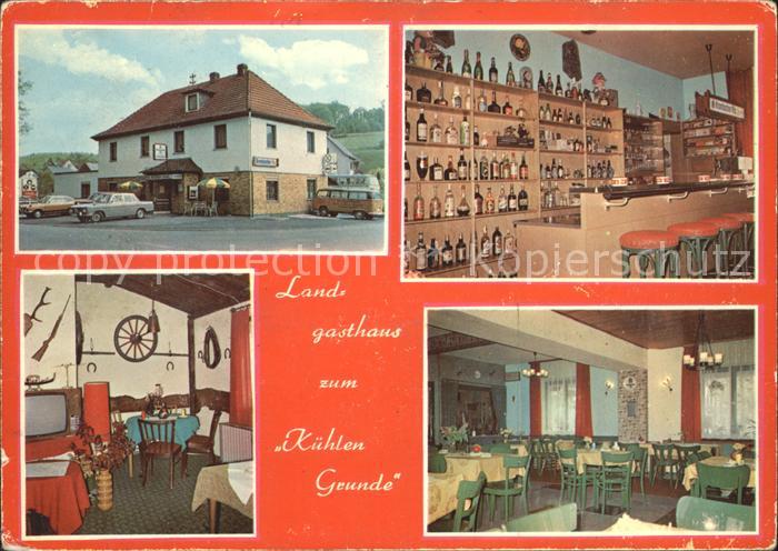 Frechenhausen Landgasthaus Zum kuehlen Grunde Jagdzimmer Bar Gastraum
