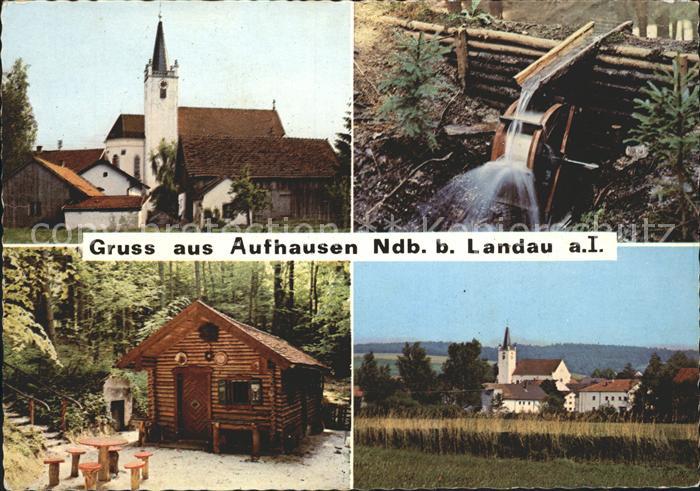 Aufhausen Oberpfalz Kirche Wasserrad Blockhaus Teilansicht