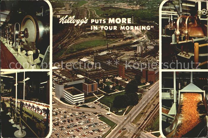 Battle Creek Michigan Fliegeraufnahme Kellog Company