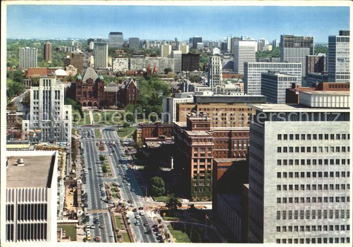 Toronto Canada Fliegeraufnahme University Avenue
