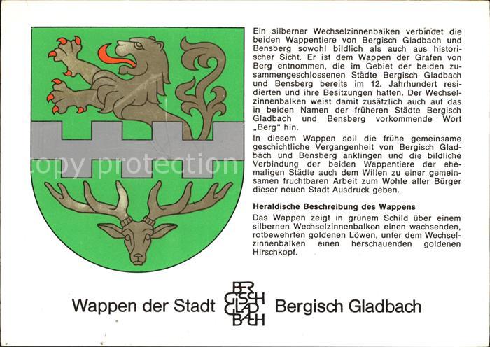 Bergisch Gladbach Wappen der Stadt