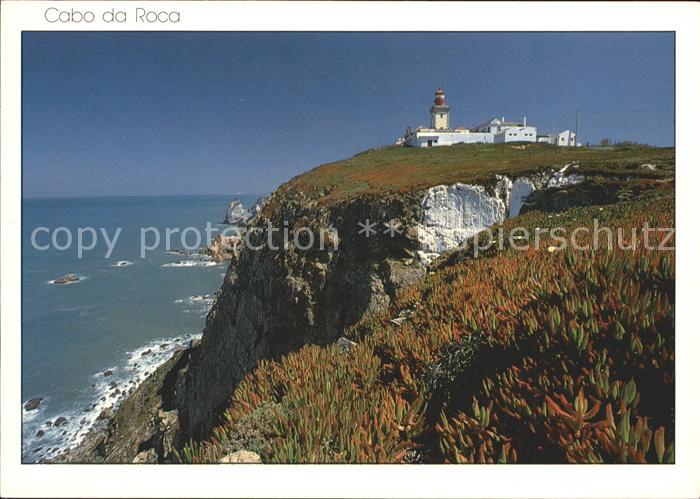 Portugal Cabo da Roca Leuchtturm Steilkueste