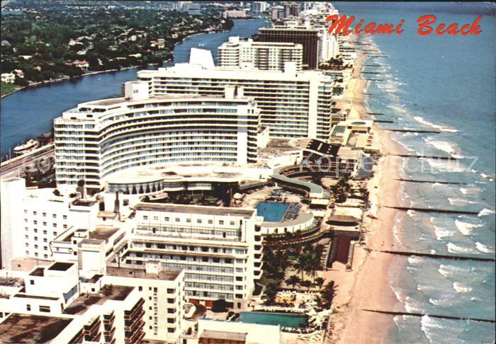 Miami Beach Fliegeraufnahme Hotels with Fontainebleau
