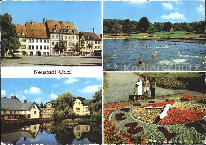 Neustadt Orla Makt Blumenuhr Gamsenteich